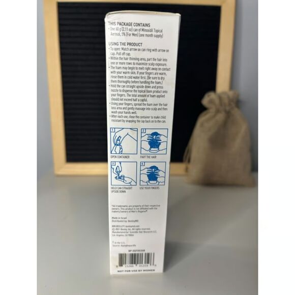 BosleyMD Minoxidil Topical Foam 5% For Men 2.11oz - Picture 3 of 4